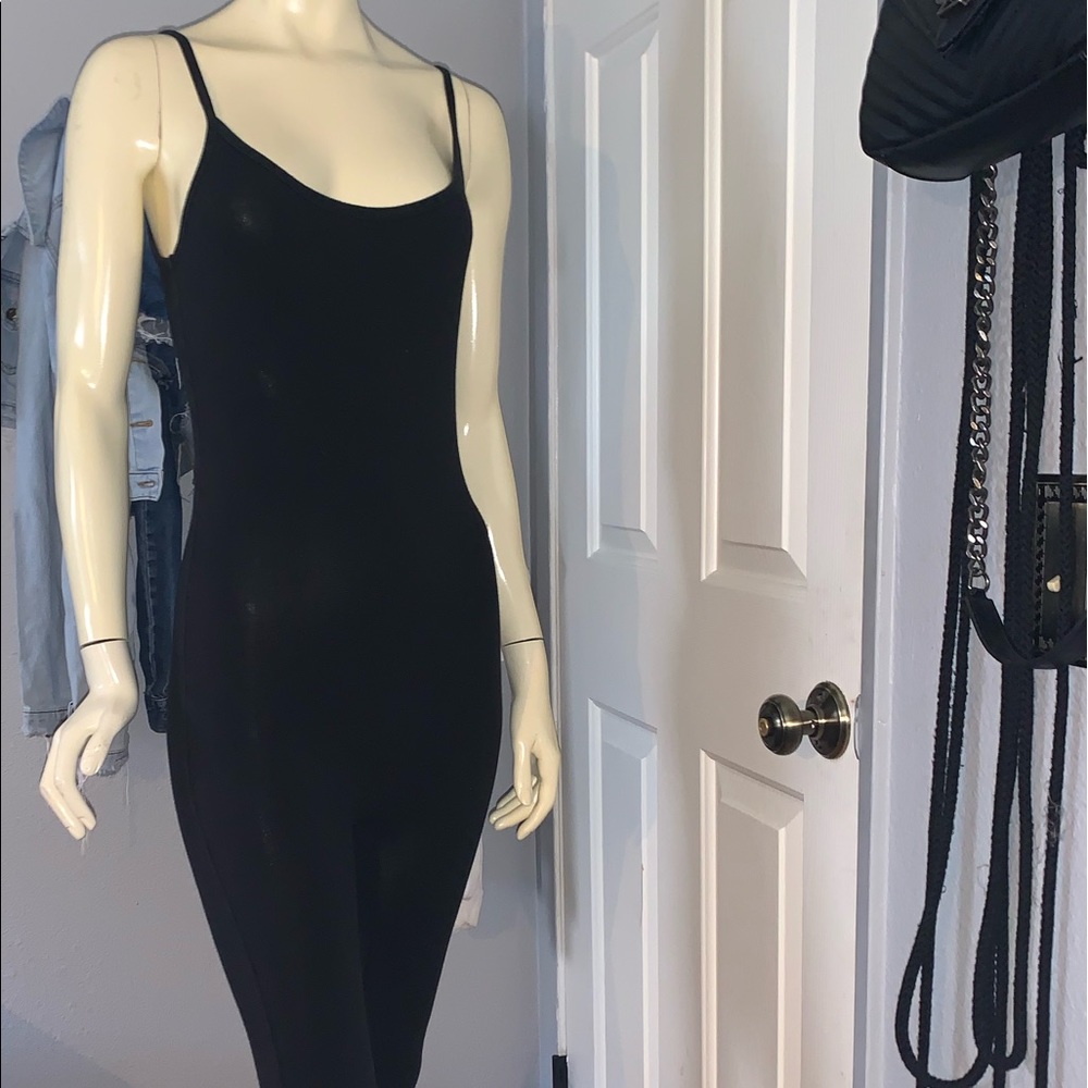 Forever 21 black bodysuit jumpsuit romper